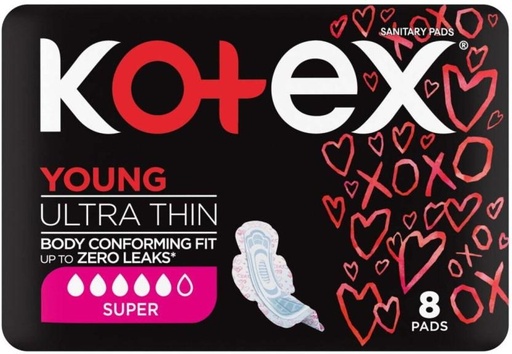 [SPPH4UZHF8SZJGBN] Kotex Young Ultra Thin Sanitary Pad (Pack of 10)