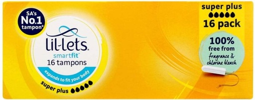 [TPNH2YWJHGKGFTUN] Lil-Lets Smartfit Super Plus Tampons (Pack of 16)