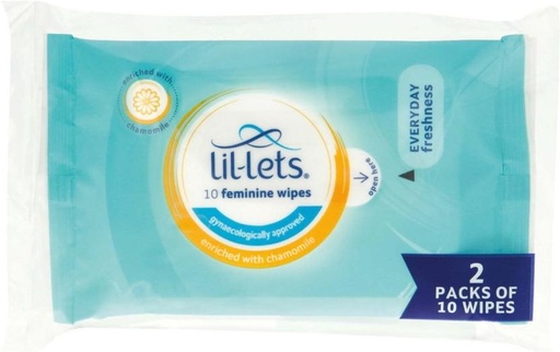 [WICH28SHDXCA4WEW] Lil-Lets Intimate Wipes (200 Sheet, Pack of 10)