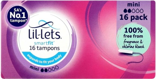 [TPNH2YWJKPQGZ7NZ] Lil-Lets Smartfit Mini Tampons (Pack of 16)