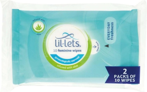 [WICH28SHCHZCXPNF] Lil-Lets Intimate Wipes (200 Sheet, Pack of 10)