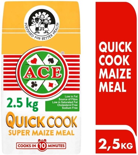 [GMLH26VVKFG9MSKY] Ace Quick Cook Super Maize Meal Maize/Corn (2.5 kg, Pack of 8)