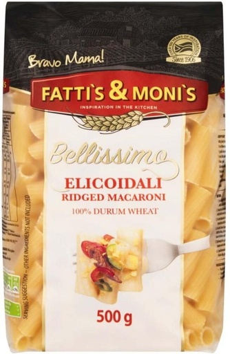 [PSTHFZSEEPWXA4YG] Fatti'S & Moni'S Bellissimo Durum Wheat Regular Pasta (Pack of 16, 500 g)
