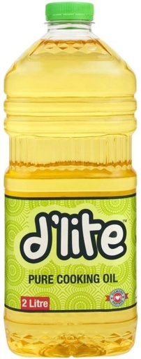 [EDOH26TSQEDKVFFC] D'lite Pure Soyabean Oil Plastic Bottle (12 x 2 L)