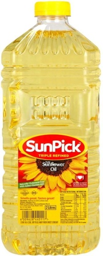 [EDOHFZTSZSMUQFGG] Sunpick Cooking Sunflower Oil Plastic Bottle (12 x 2 L)
