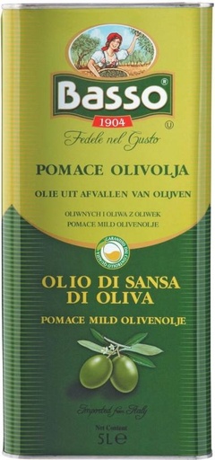 [EDOH7RPFVFE8GTNZ] Basso Extra Virgin Olive Oil Can (5 L)