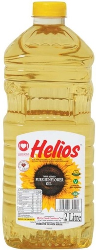 [EDOH26TKMBNG2PXJ] Helios Triple Refined Pure Sunflower Oil Plastic Bottle (2 L)