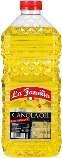 [EDOHBB4H4HFHZNCM] La Familia Pure Canola Oil Plastic Bottle (12 x 2 L)