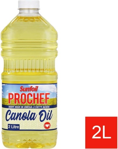 [EDOH26TKZ6GSXRJP] Sunfoil Prochef Canola Oil Plastic Bottle (2 L)