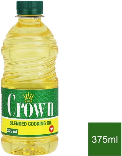 [EDOH26TKBZXYKQGP] Crown Cooking Blended Oil Plastic Bottle (12 x 375 ml)