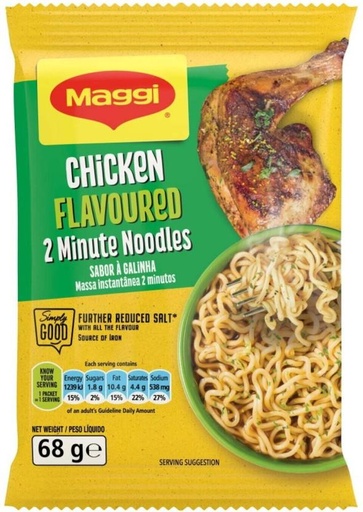 [NOOH5TFY5QYPXXH7] Maggi Chicken Flavoured Noodle Instant Noodles Non-vegetarian (60 x 68 g)