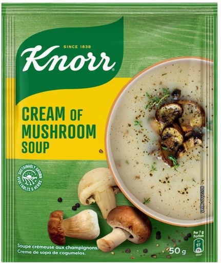 [SOUHFTC2TPZDZ7YS] Knorr Cream of Mushroom Soup (50 g)