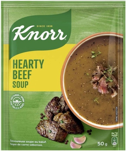 [SOUHFTCDFYFGAVPS] Knorr Hearty Beef Soup (50 g)