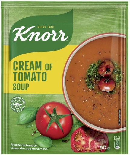 [SOUHFTC2TPBSMYUV] Knorr Cream of Tomato Soup (Pack of 10, 50 g)