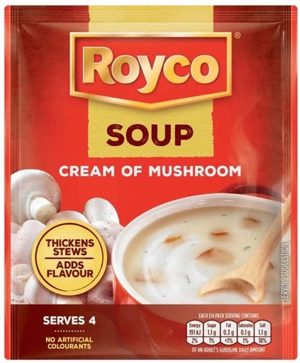 [SOUHFTC2QQY7NZXU] Royco Cream of Mushroom Soup (Pack of 10, 50 g)