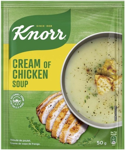 [SOUHFTCD26FUCUJJ] Knorr Cream of Chicken Soup (Pack of 10, 50 g)