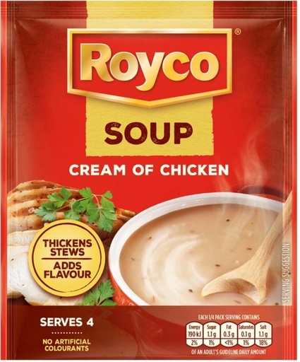[SOUHFTCDA4AWNBQJ] Royco Cream of Chicken Soup (Pack of 10, 50 g)