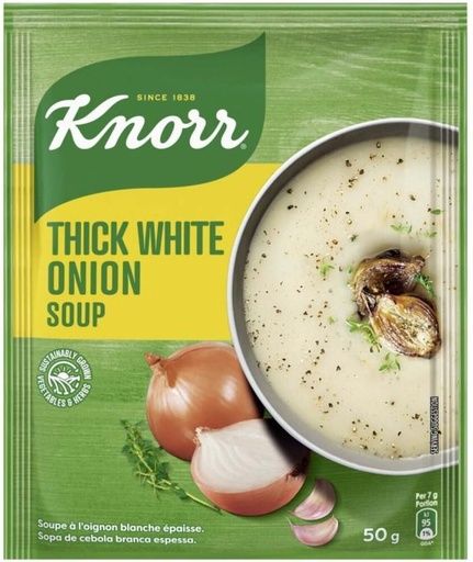 [SOUHFTC2DGYGMWHP] Knorr Thick White Onion Soup (50 g)