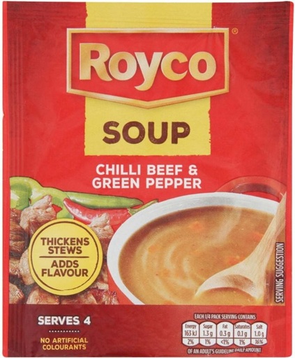 [SOUHFTCD95MYYG3Y] Royco Chilli Beef & Green Pepper (Pack of 10, 45 g)
