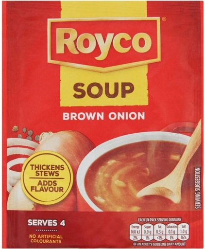 [SOUHFTC2FUYMAPHZ] Royco Brown Onion Soup (Pack of 10, 55 g)