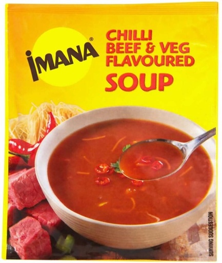 [SOUHFTCD8HMCHMXM] Imana Chilli Beef & Veg Flavoured Soup (Pack of 10, 60 g)