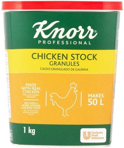 [SOUHB2G5DWPYVMCC] Knorr Chicken Stock Granules (Pack of 6, 1 kg)