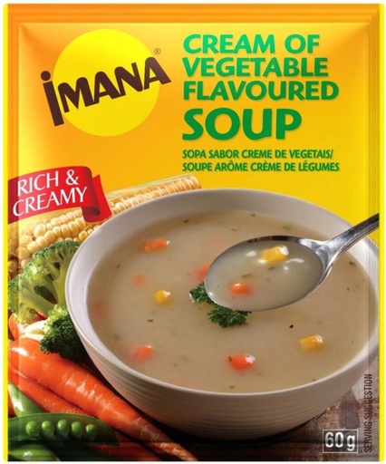 [SOUHFTC2E4UVBM2A] Imana Cream of Vegetable Flavoured Soup (Pack of 10, 60 g)