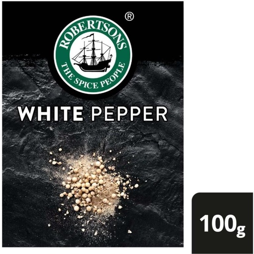 [HBSHFSZGNZXMANMA] Robertson's White Pepper Spice (1 x 100 g)