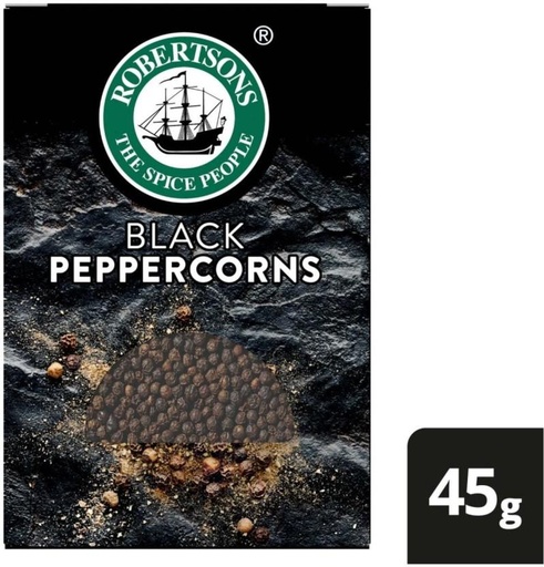 [HBSHFSZP7J7BBBHU] Robertson's Black Peppercorns (1 x 45 g)