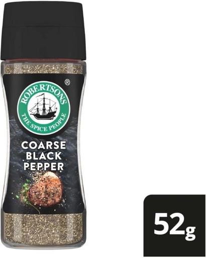[HBSHFSZPRZRZHEYM] Robertson's Coarse Black Pepper (10 x 100 g)