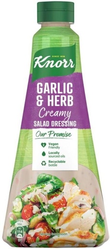 [SKPH26RQVP3CNFBH] Knorr Garlik & Herb Creamy Salad Dressing Dressing (5 x 340 ml)