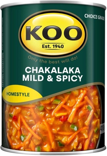 [CFDHFRS7RJT8G9HJ] Koo Chakalaka Mild and Spicy Vegetables (410 g)