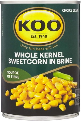 [CFDHFRS7GZ4J2FNX] Koo Whole Kernel Corn (410 g)
