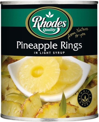 [CFDHFRS7NAJEJJKS] Rhodes Pineapple Rings in Light Syrup Fruits (825 g)