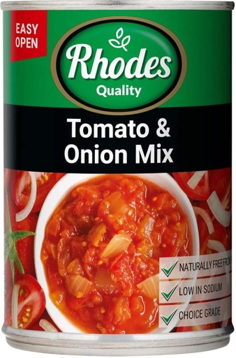 [CFDH7RHYQXUHGE7W] Rhodes Tomato and Onion Mix Vegetables (410 g)