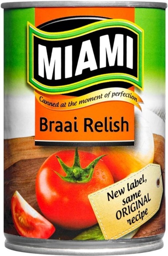 [CFDHFRS7KQFHNPBU] Miami Braai Relish Vegetables (410 g, Pack of 12)