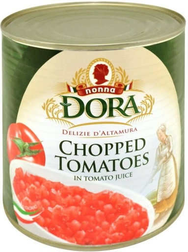 [CFDH357RRCYBG7GJ] Nonna Dora Chopped Tomato Vegetables (255 kg, Pack of 6)