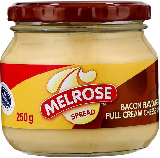 [JSDHFRXYGPJY5YX2] Melrose Bacon Flavoured Full Cream Cheese Spread 250 g (Pack of 6)