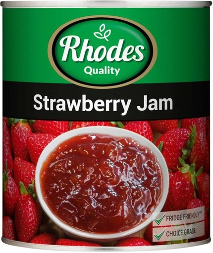 [JSDHFRXYTSX67CKR] Rhodes Strawberry Jam 3 kg (Pack of 6)