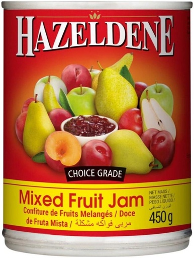 [JSDHFRY7Y4TSRVPA] Hazeldene Jam Mixed Fruit 450 g (Pack of 12)