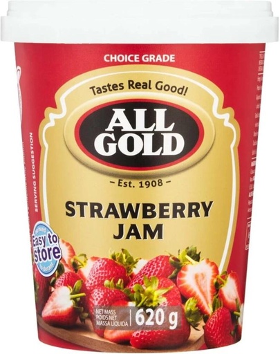 [JSDHFRXY43B9R27Z] All Gold Strawberry Jam 620 g (Pack of 6)