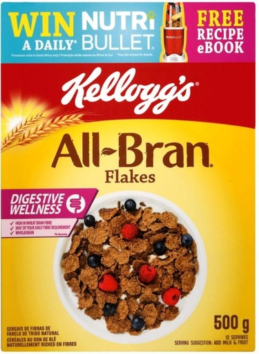 [CFEHFRAH2DZGBWCA] Kellogg's All Bran Flakes Box (4 x 500 g)