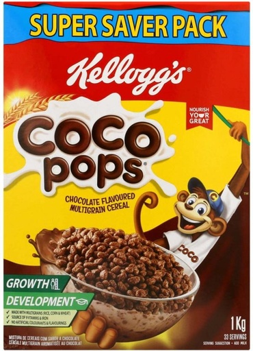 [CFEHFRAHARHGRKRU] Kellogg's Coco Pops Box (1 kg)