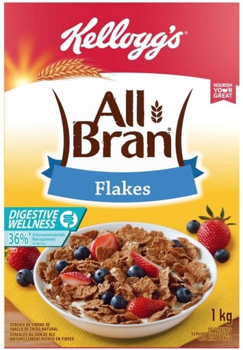 [CFEHFRAHQRFKRGQZ] Kellogg's All Bran Flakes Box (1 kg)