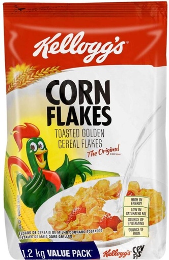[CFEH26UKCRYHZQBU] Kellogg's Corn Flakes Pouch (6 x 1.2 kg)