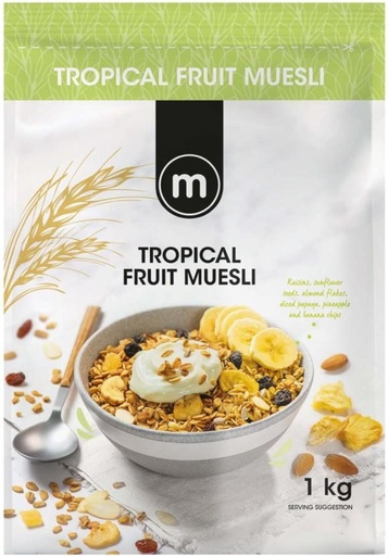 [CFEHFRAH4JBQZPFH] M Tropical Fruit Muesli Pouch (1 kg)