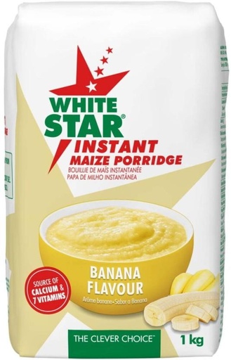 [CFEH26UVZHQGZWHM] White Star Instant Maize Banana Flavour Pouch (1 kg)