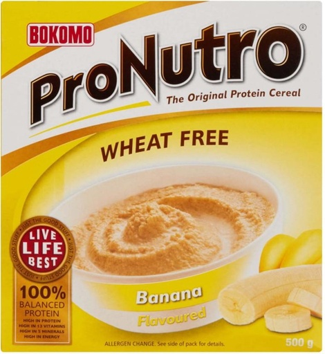 [CFEH26UVXH7FGPBT] Bokomo Pronutro Banana Flavour Oats Box (500 g)