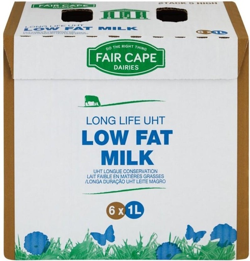 [MLKHFXJTHDM7ZQMA] Fair Cape Long Life UHT - Low Fat Milk, Plain Flavour (6 x 1 L)