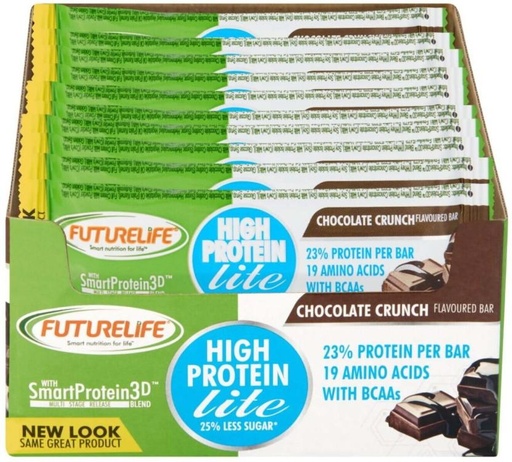 [CFEH26UV3N5GXBJU] Futurelife High Protein Chocolate Crunch Flavoured Bar Sachet (20 x 40 g)
